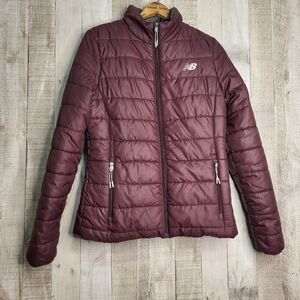 New Balance Women's Puffer Jacket - Burgundy